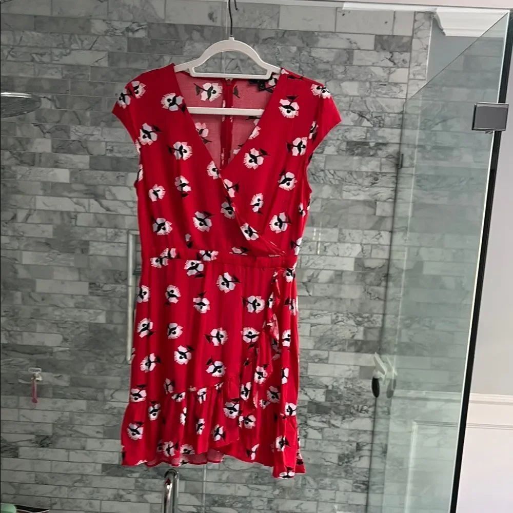 J.Crew Floral Wrap Dress - Women's Short Sleeve